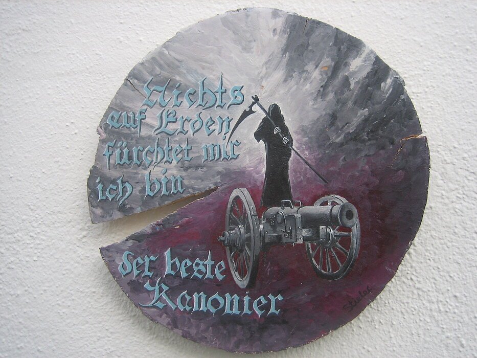 35 cm Durchmesser   Öl auf Holz